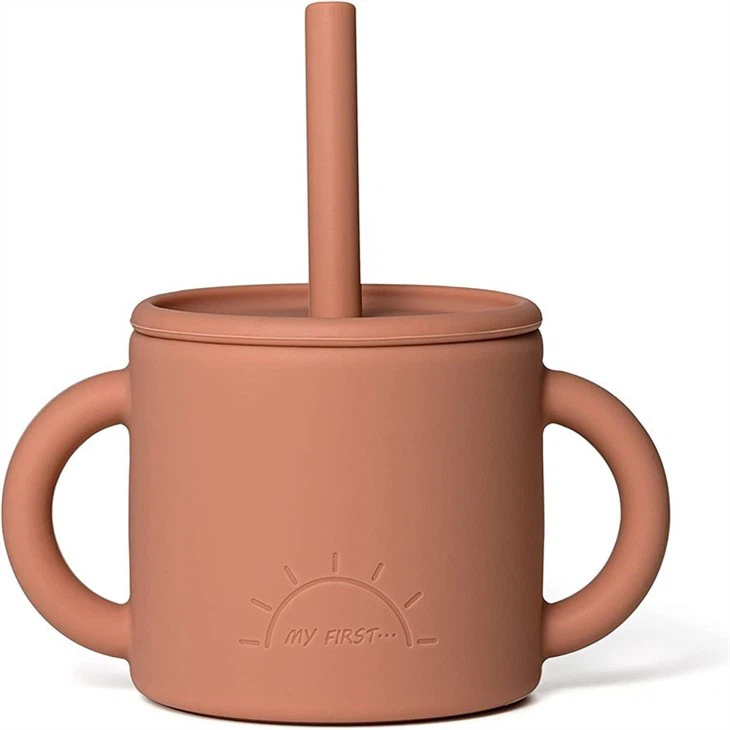silicone straw cup for baby