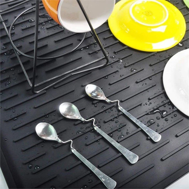 dish drying mat silicone